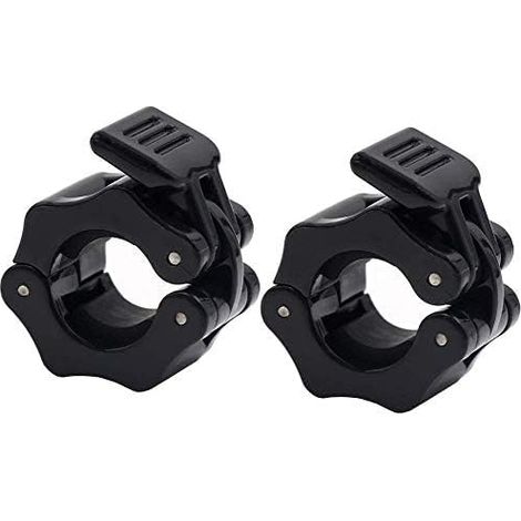 Clips pour haltères de 25 mm (lot de 2) – Fixation rapide Convient aux haltères de 25 mm (1 pouce) – Jeu de 2 clips de verrouillage Idéal pour le fitness, la musculation et l'haltérophilie (1/5)