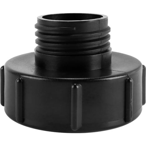 Adaptateurs pour réservoir IBC (filetage grossier S100x8 vers S60x6) avec couvercle pour réservoirs d'eau IBC, tuyaux d'arrosage, robinets et vannes de seau (1/5)