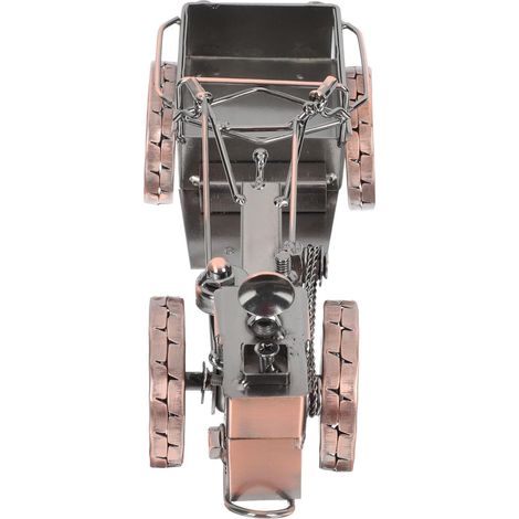 Modèle de Tracteur en Fer Forgé Vintage Décoration Créative Rétro pour Bureau et Table Ornement de Tracteur Mini en Métal Couleur Bronze Pièce Unique pour Décoration Intérieure (1/5)