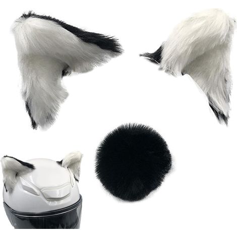 Casques de moto, oreilles de chat – Oreilles de chaton en peluche adhésive (1/5)
