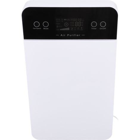 Luftreiniger mit LCD-Display, hocheffizient, 120-mAh-Akku, Fernbedienung, Luftionisator für Zuhause, Zimmer und Büro, EU-Stecker, 220 V, 45 W (1/5)