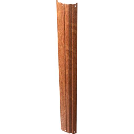 Pack 12 perfiles verticales GRE 119,5 cm madera para piscina desmontable – Ref. PLVW12121195 (1/2)