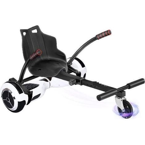 Fixation de siège Hoverboard 220 LBS Capacité de charge maximale avec roulette pivotante durable Anti-Slip Flag Stick Siège de cadre réglable