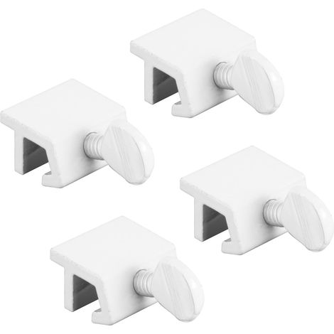 Vitre coulissante Verrou de sécurité avec Economy, Blanc, (lot de 4) (1/5)