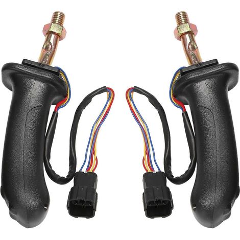 Ensemble de joystick à 3 boutons (2 pièces L+R) pour pelle hydraulique Daewoo Doosan DH DX150 215 225 300 370-9C (1/5)