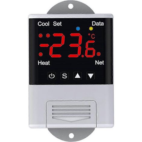 Thermostat/hygrostat Tuya Wifi 12V/110V/220V, contrôleur numérique de température et d'humidité, thermorégulateur pour voiture et incubateur. (1/5)