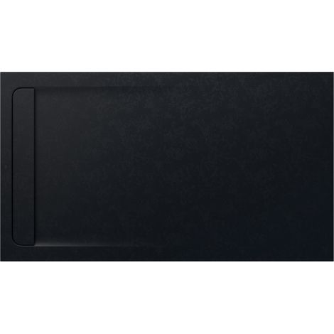 Receveur de douche extra plat en Stonex® Aquos - 1800x1000mm - Noir (1/2)