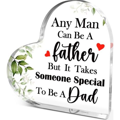 Plaque cœur en acrylique effet cristal, objet décoratif souvenir, cadeau parfait pour elle ou lui（10 cm) (1/4)