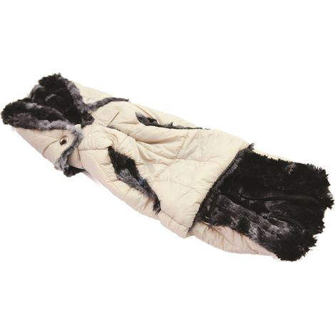 Fashion Dog Steppmantel für Hunde - Beige - 55 cm