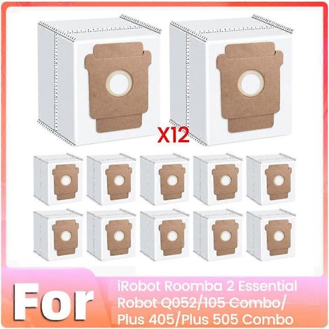 Lot de 12 sacs à poussière pour aspirateur robot iRobot Roomba 2 Essential Q052/105 Combo/Plus 405/Plus 505 Combo-AquaForge (1/5)