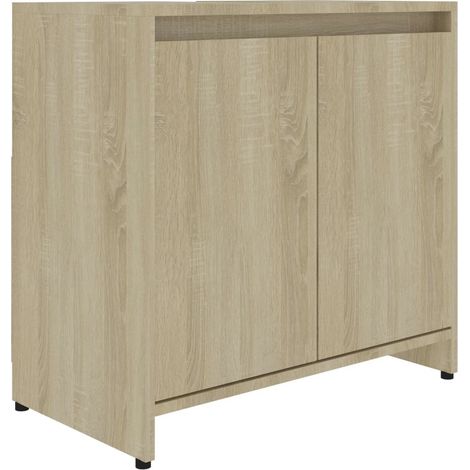 Meuble vasque Chêne sonoma 60x33x58 2 (1/5)