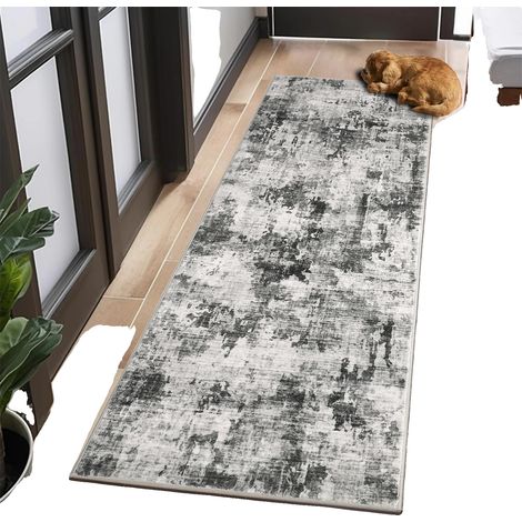 Tapis de couloir, motif géométrique, dos antidérapant, Style C, 60x230cm (1/2)