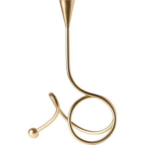 Portacandele con struttura in metallo 40 cm Stile moderno e glam Oro Arouca (1/5)