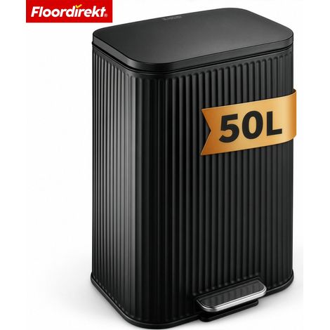 Mülleimer Miles Schwarz 50 L (1/4)