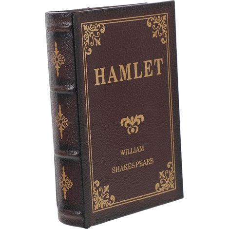 Boîte de rangement pour faux livres de style européen vintage, 17,3 x 12 x 3,7 cm, en cuir PU, décorative pour bureau ou étude. (1/5)