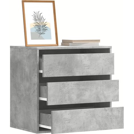 Kommode Betongrau 60x41x58 cm Holzwerkstoff