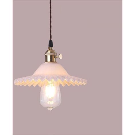 E27 Industrielle Vintage Verre Suspensions Luminaire Retro Plafonnier Luminaire Verre Retro Suspensions Luminaires Industrielle Eclairage de Plafond Suspensions Plafonniers Luminaire(