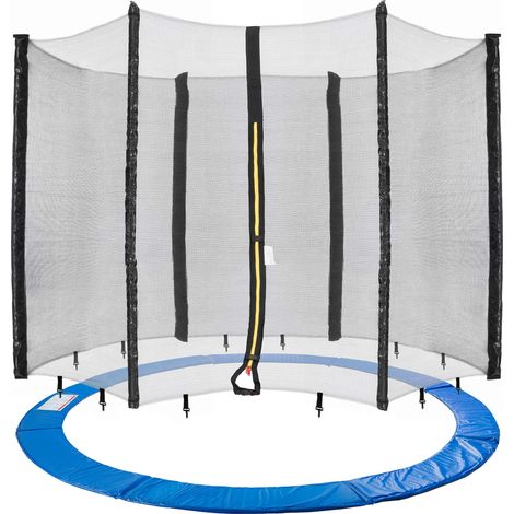 Filet de sécurité et coussin de bord pour trampoline Ø 305 cm, 6 tiges (1/5)