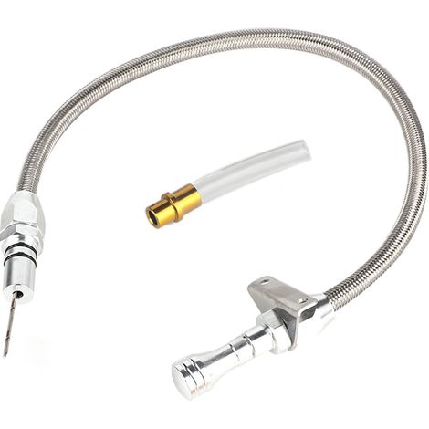 Jauge d'huile de transmission flexible argentée pour Chevrolet TH400 400 Turbo 400 PT303 (1/5)