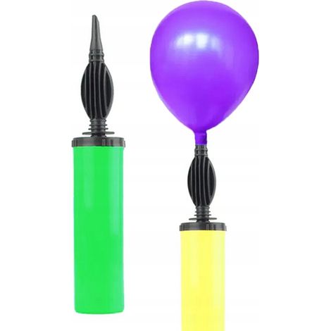 Pompe double face pour gonfler et souffler des ballons manuellement - Anniversaire - Mariage (1/2)