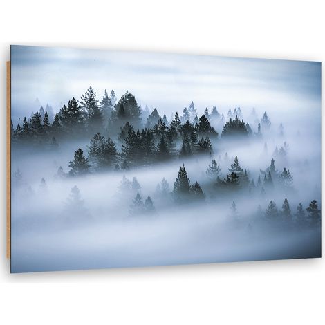 Quadro deco panel, Foresta nella nebbia - 100x70 (1/5)