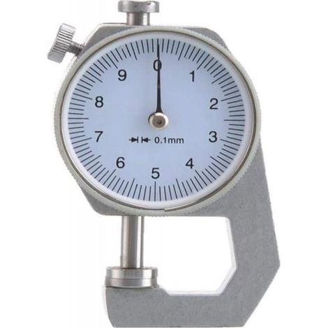 Jauge D'Épaisseur Numérique - Cadran Rond - Précision 0,1 mm - Plage 0-10 mm - Pour Papier Cuir Tôle - 1 Pièce (1/3)