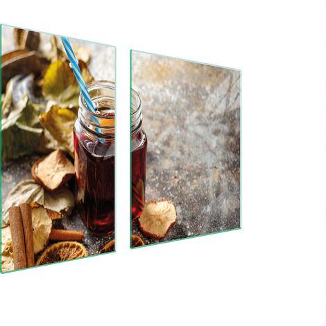 ASSIETTE EN VERRE et PLANCHE À DÉCOUPER 100x52 ALIMENTAIRE (1/5)