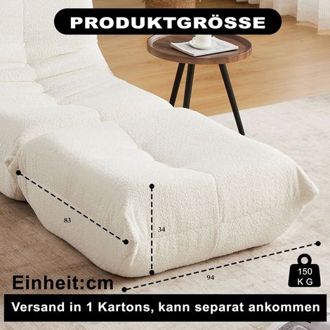 Les repose-pieds en chenille s'harmonisent avec tous les styles de canapés repose-pieds Togo, élégants bancs à chaussures (1/5)