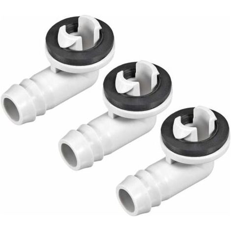 Connecteur coude pour climatisation drainage tuyau 15mm – 3 pièces – Anneau en caoutchouc anti-fuite – Installation facile (1/5)