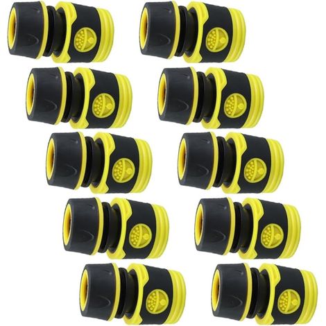 Lot de 10 raccords tuyau d'arrosage 1/2" Raccord rapide en plastique pour robinet maison - (1/5)