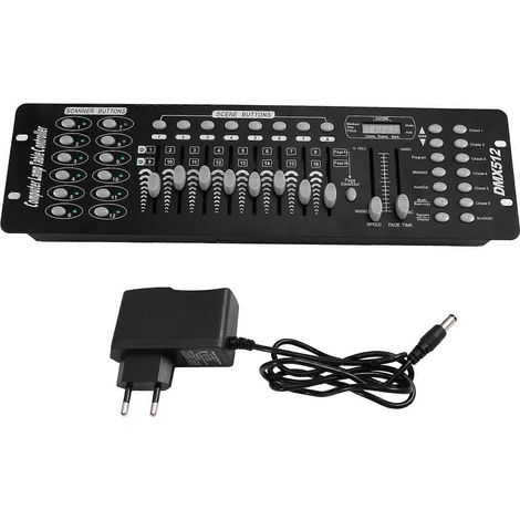 192DMX-Controller, Bühnenbeleuchtung, 512DMX-Konsole, DJ-Steuerungsequipment, EU-Stecker (1/5)