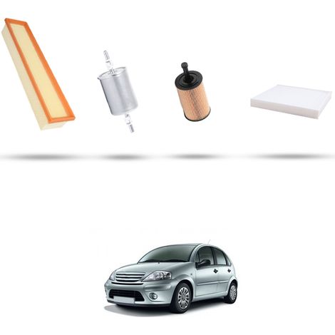Kit tagliando 4 filtri compatibile con Citroen C3 1.4 Bivalent 49kw dal 2008 al 2009 (1/5)