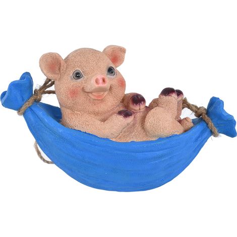Hängende Schweineskulptur aus Kunstharz als Dekoration für die (1/5)