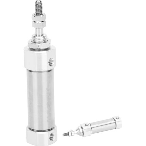 Mini-vérin pneumatique, double effet, simple course, acier inoxydable, CDJ2B16CDJ2B16-15B (1/5)