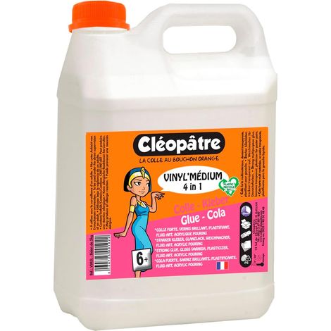 Vinyl'Médium 4 en 1 - Médium Acrylique, Vernis, Colle - Idéal Pouring Acrylique et Peinture Fluide - 5kg (1/5)