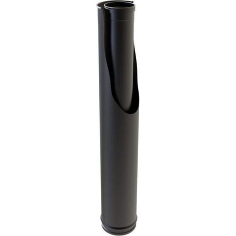Conduit Isolé 1M TEN Duo pour Chaudières à Bois ou à Gaz Inox 316 Noir - 550115