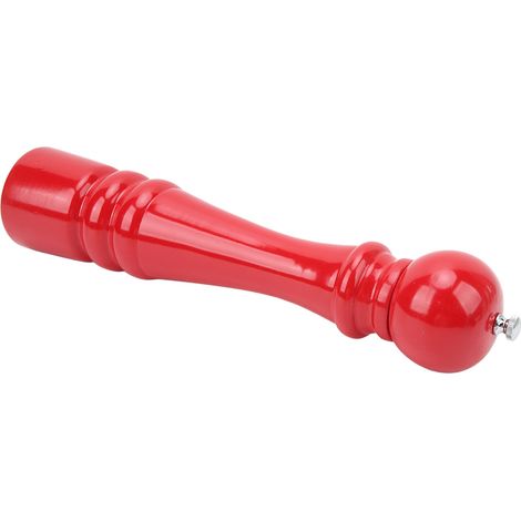 Professionelle Pfeffermühle aus Holz mit austauschbarem Keramikrotor, verstellbarem Mahlgrad, für Pfeffer und Salz, für die Küche, rot (1/5)