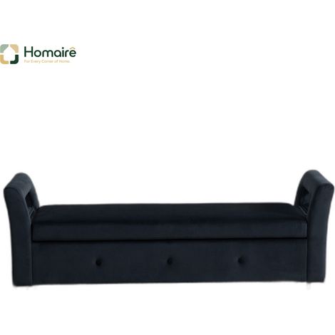 Meuble de rangement avec tiroirs, noir, en décor bois 138 x 51 x 60.5 cm HOMAIRE (1/5)