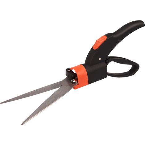 Cisailles à Gazon Coupe Bordures Lame Orientable à 360°. Ciseaux pour Pelouse avec Lames en Acier et Téflon. (1/2)