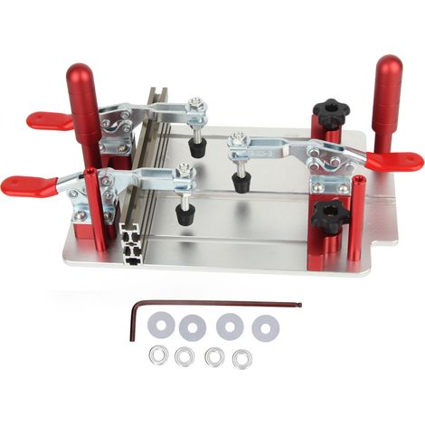 Rail de guidage amovible pour table de fraisage, bride de sécurité amovible, alliage d'aluminium pour opérations de fraisage du bois (1/5)