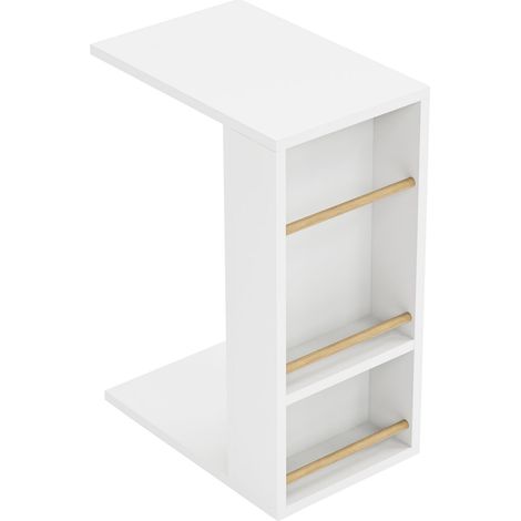 Mesa auxiliar para portátil 44 x 29 x 65 cm blanca 030010961 (1/3)