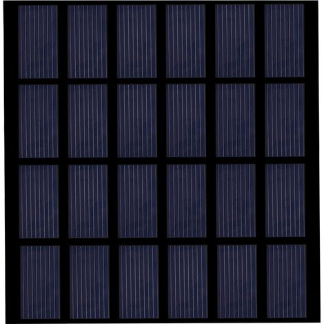 Panneau solaire polycristallin 6V 1.5W mini, plaque stratifiée PET pour chargeur de batterie DIY et extérieur. (1/5)