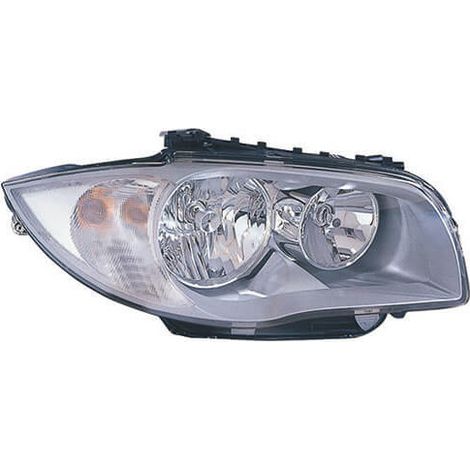 Phare avant droit H7/H7 chromé BMW Serie 1 E87 phase 1 2004-2007