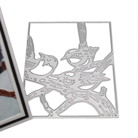 Metall-Stanzformen mit Vögeln, Schablone, DIY-Scrapbooking-Album, Stempel, Papierkarte, Prägung