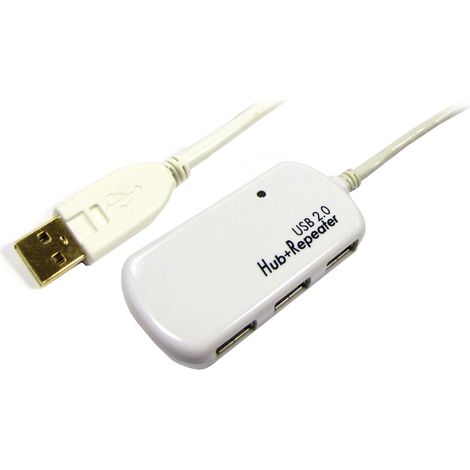 BeMatik - USB 2.0 Extensión Cable AM a 4 AH de 12m