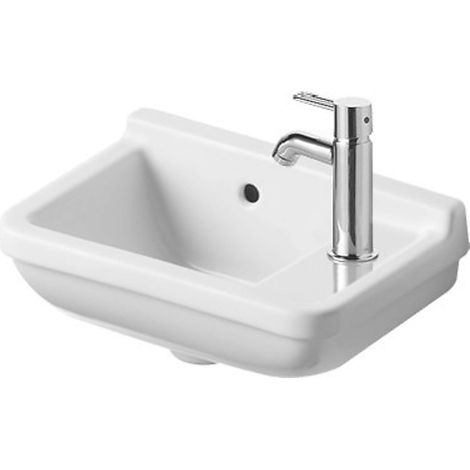 Duravit Starck 3 - Handwaschbecken 40x26 cm, mit 1 Hahnloch rechts, weiß 0751400000 (1/4)