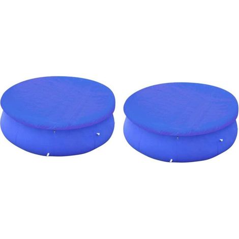 Housses rondes pour piscines gonflables – 2 pièces, diamètre 450 à 457 cm, protection UV et anti-poussière, facile à installer (1/5)
