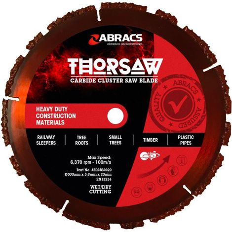 Abracs ABDCB23020 230mm x 22mm Thorsaw Carbide tip Blade
