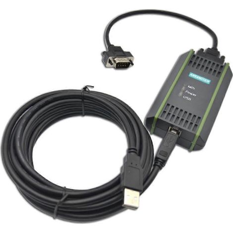 Câble de programmation USB pour automates S7-200, S7-300 et S7-400, interface Profibus, liaison PC vers API Siemens, transfert de données fiable, connecteur robuste, longueur standard, outil de config (1/5)