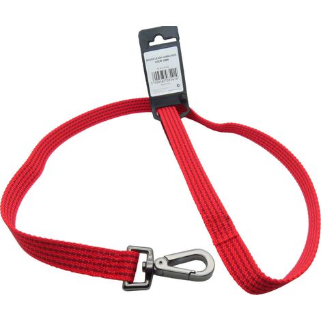 Laisse jannu rouge 1 mètre x 20 mm  pour chien. - Flamingo (1/4)